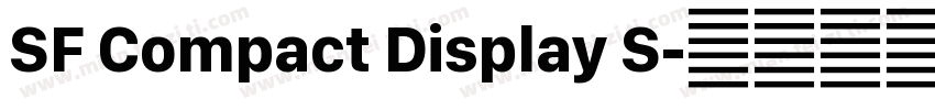 SF Compact Display S字体转换